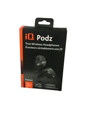 iQ Podz Wireless Headphones Bluetooth 2.5 Hour Battery Life For Smartphones